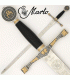 Épée Excalibur avec ornements dorés, Marto